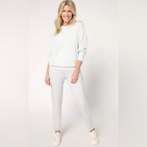 Barefoot Dreams Light Gray Jogger Style Sweatpants